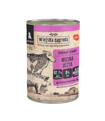 Wiejska Zagroda dla szczeniąt Mięsna Uczta 400g