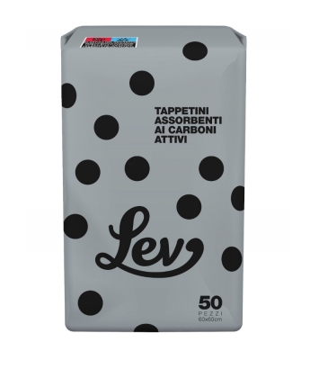 Maty higieniczne LEV Carbon 60x60 50szt.