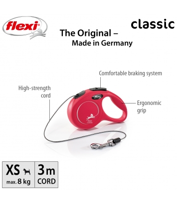 Flexi New Classic XS 3m linka