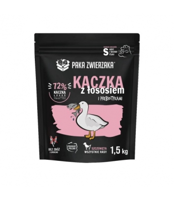 Paka Zwierzaka Puppy Kaczka z łososiem 1,5kg