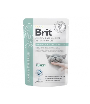 Brit Veterinary Diets Cat GF Urinary & Stres Relief 85g
