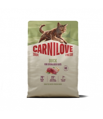 Carnilove Cat 2kg True Fresh Adult Sterylised Duck