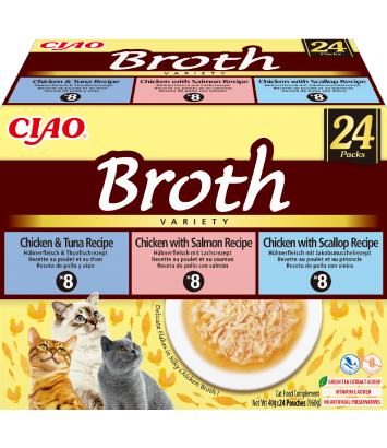 Inaba Cat Ciao Broth Chicken, Fish, Scallop 24x40