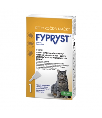 Fypryst roztwór do nakrapiania dla kotów