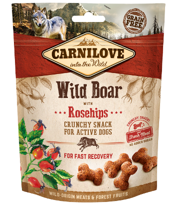 Carnilove Crunchy Snack Wild Boar & Rosehips 200g