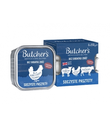 Butcher's Original Soczyste pasztety 4x150g