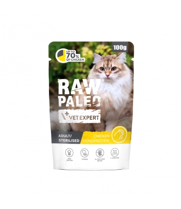 Raw Paleo Cat Adult/Sterilised Chicken 100g