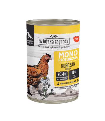 Wiejska Zagroda Mono Kurczak dla psa 400g