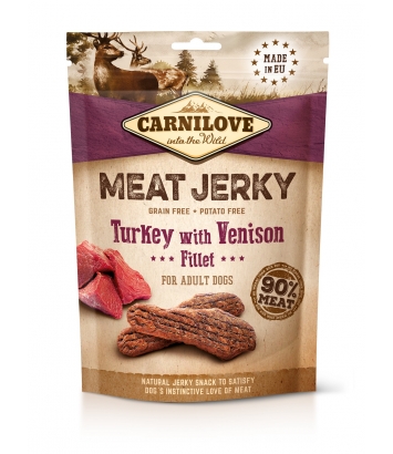 Carnilove Jerky Turkey with Venison Fillet 100g