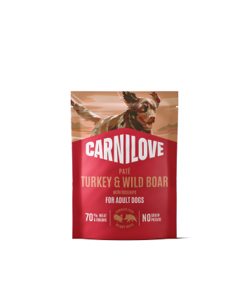 Carnilove Dog saszetka 300 g Indyk, dzik, dzika róża