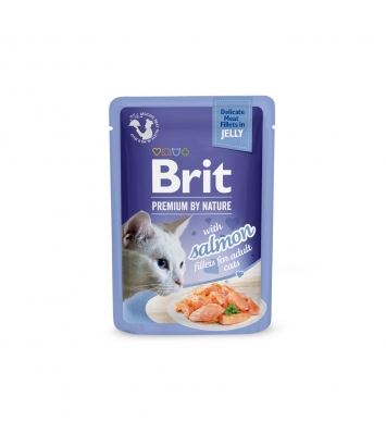 Brit Premium Cat Adult Salmon Fillets w galaretce 85g