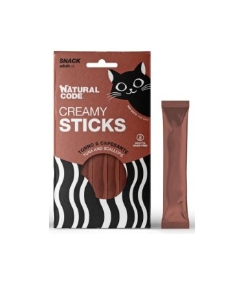 Natural Code Snack Creamy Sticks Tuna and scallops 4x14g
