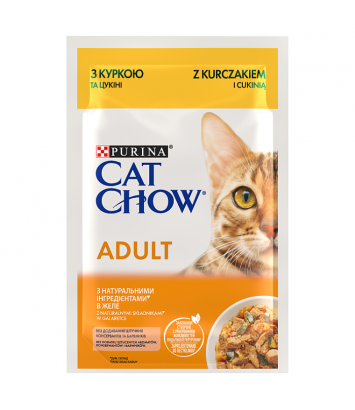 Purina Cat Chow z kurczakiem i cukinią 85g