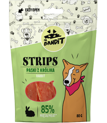 Mr. Bandit Strips Paski z królika 80g