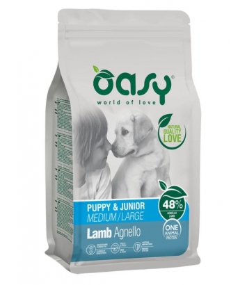 Oasy One Protein Puppy & Junior M/L Lamb 12kg