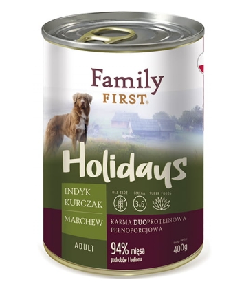 Family First Holidays Indyk i kurczak 400g