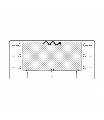 DUVO+ Siatka zabezpieczająca przeźroczysta 3x2m