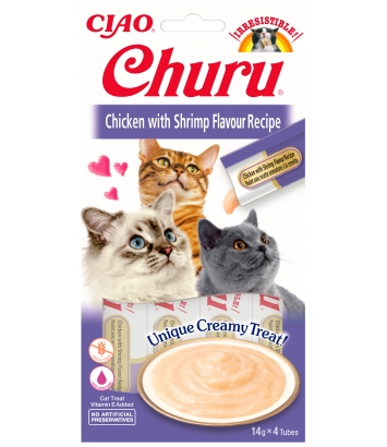 Churu Cat Chicken with Shirimp Recipe 4x14g