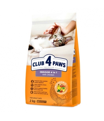 Club 4 Paws Cat Indoor 4in1 2kg