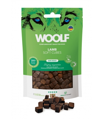 Woolf Soft Cubes Monoprotein Lamb 100g