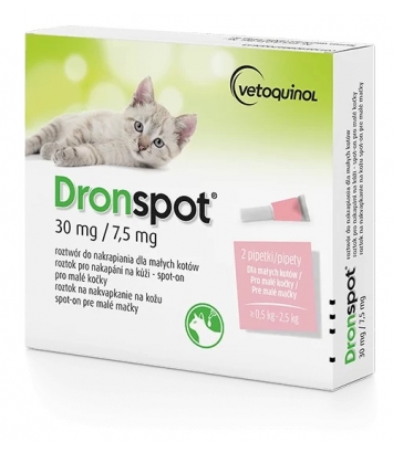 Dronspot 30mg - roztwór dla kotów do 2,5kg