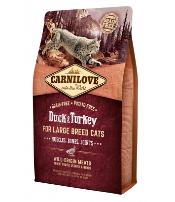 Carnilove Cat Large Breed Duck & Turkey - 2kg