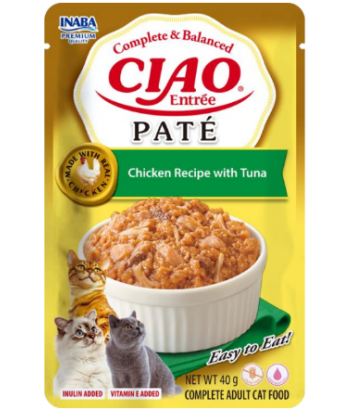 Inaba Cat Ciao Entree Pate Chicken Tuna 40g