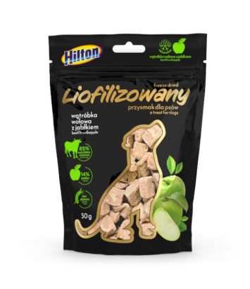 Hilton Liofilizowana wątróbka wołowa z jabłkiem 50g