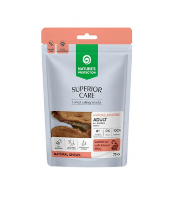 Nature's Protection Superior Care Rabbit Ears with Salmon 75g