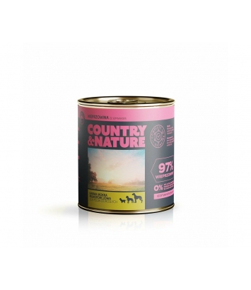 Country & Nature Wieprzowina ze szpinakiem 850g