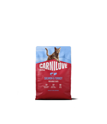 Carnilove Cat 2kg Active  Adult Sterylised Salmon, Turkey