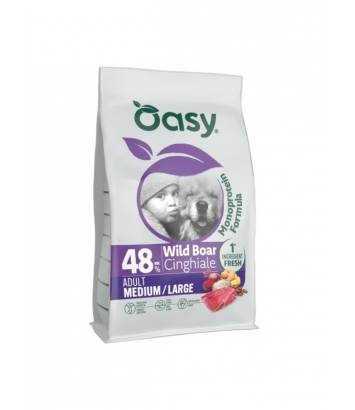 Oasy Mono 10kg AD M/L Dzik