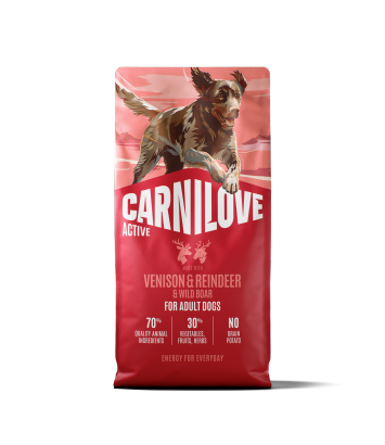 Carnilove Dog 12 kg Active Adult Venison, Reindeer