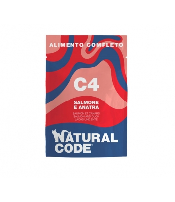 Natural Code Cat C4 Łosoś i kaczka 70g