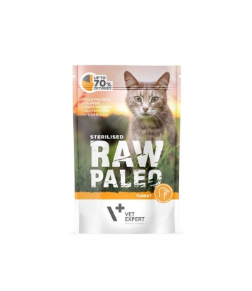 Raw Paleo Cat Sterilised Turkey 100g