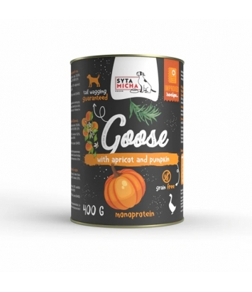 Syta Micha Gęś z morelami i dynią 400g