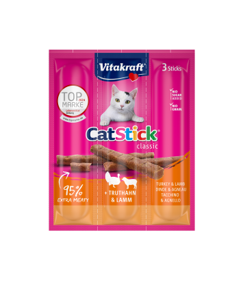 Vitakraft Cat-Stick Mini - indyk i baranina