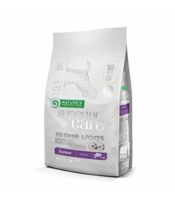 Nature's Protection Superior Care White GF Salmon Junior All Breeds 1,5kg