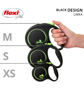 Flexi Black Design S 5m linka