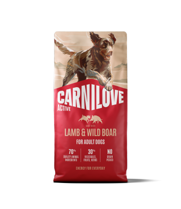 Carnilove Dog 12 kg Active Adult Lamb, Wild Boar