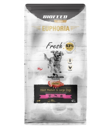Euphoria Fresh Adult M/L Indyk i królik 12kg