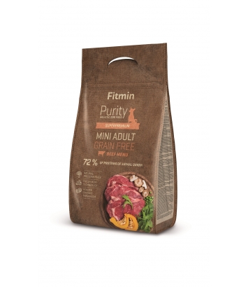 Fitmin Purity Dog Grain Free Adult Mini Beef 800g