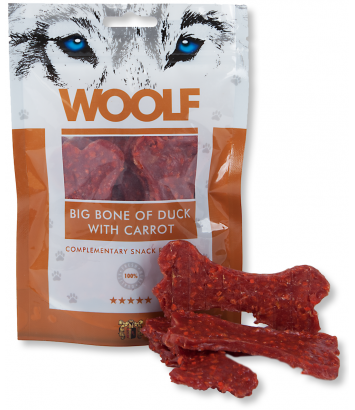 Woolf Big Bone of Duck with Carrot 100g