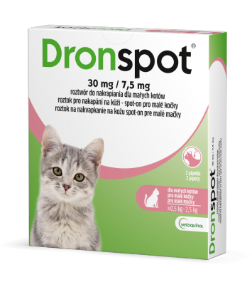 Dronspot 30mg (krople dla kotów do 2,5kg)