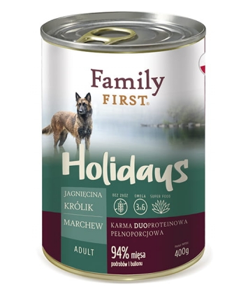 Family First Holidays Jagnięcina i królik 400g