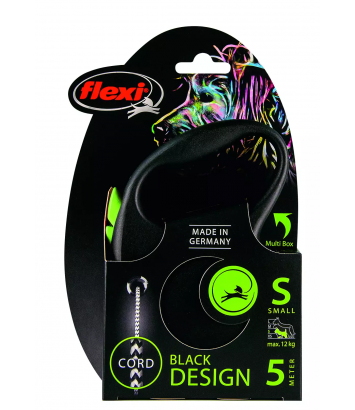 Flexi Black Design S 5m linka