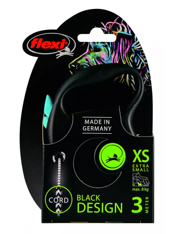 Flexi Black Design XS 3m linka