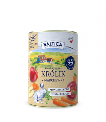Baltica Królik z marchewką 400g