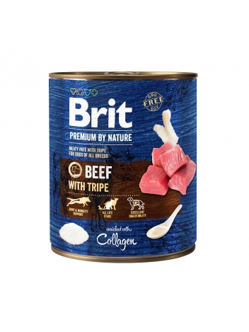 Brit Premium by Nature Adult Beef & Tripes 800g