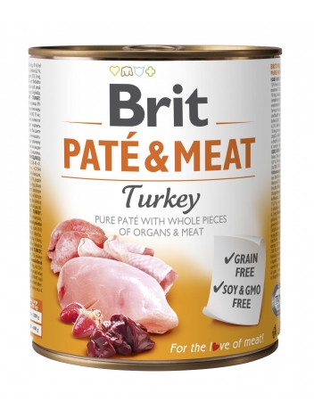 Brit Pate & Meat Turkey 800g